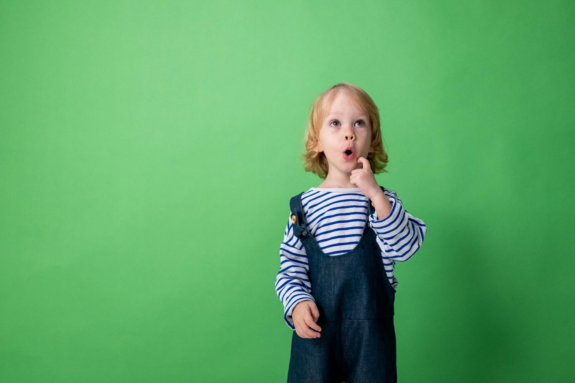 girl in black and white striped long sleeve shirt